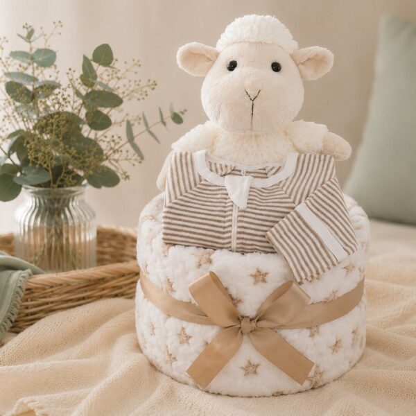 Leah the Lamb Nappy Cake